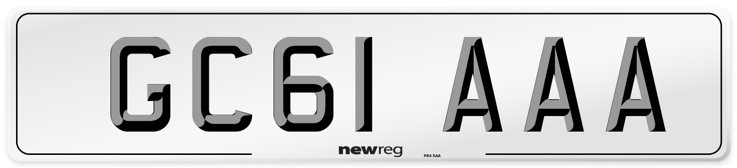 GC61 AAA Number Plate from New Reg